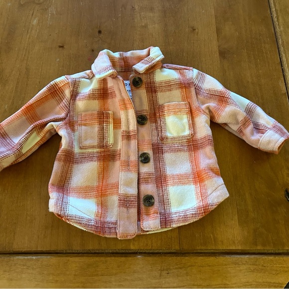 Old Navy Kids Checkered Blazer - Pink and Orange - Picture 2 of 9